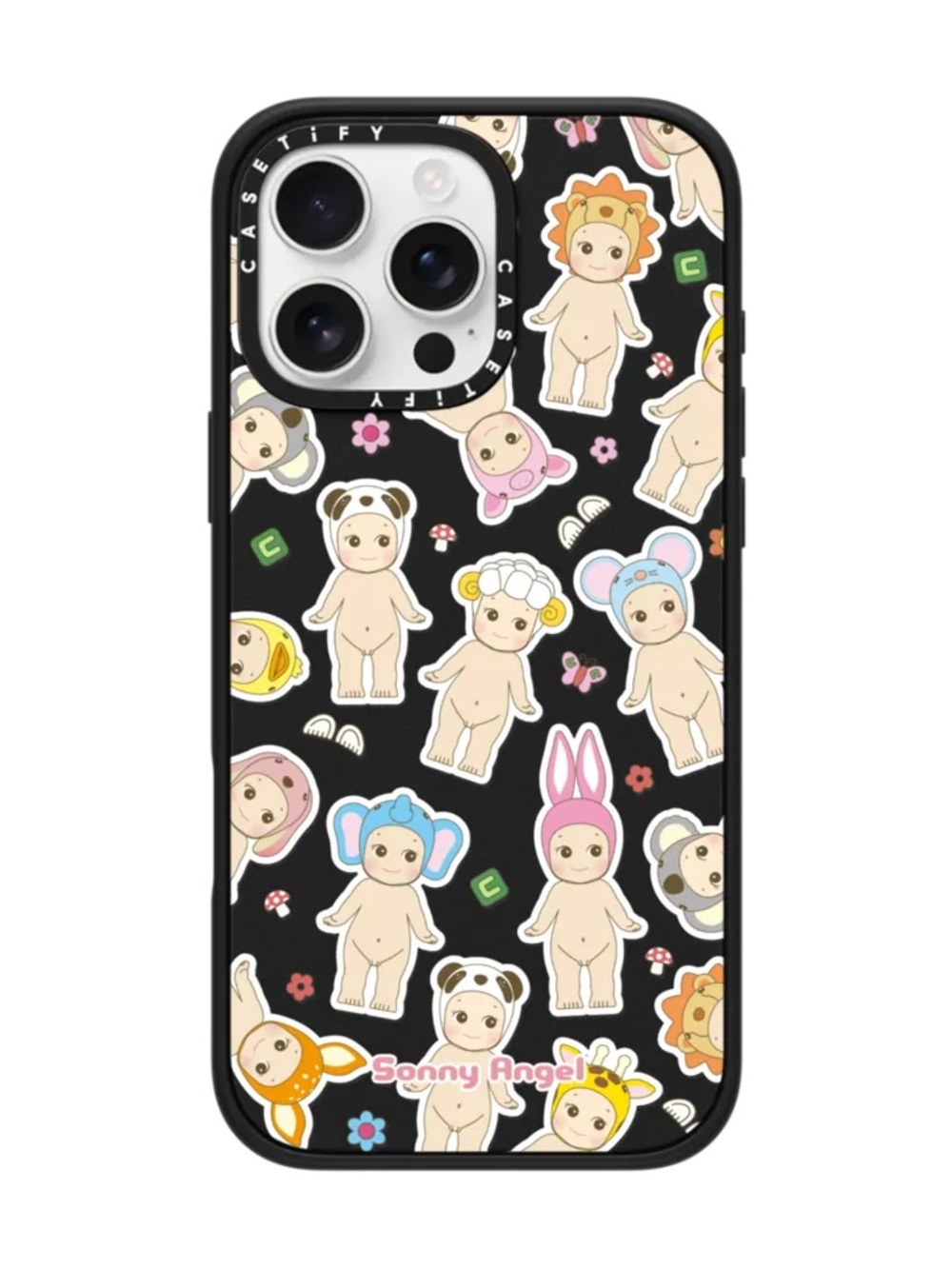 CASETiFY Sonny Angel Sticker Case Impact Case MagSafe, iPhone 15 - Matte Black